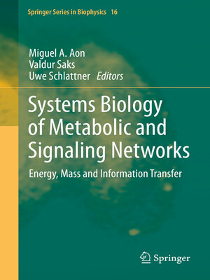 cover image of Systems Biology of Metabolic and Signaling Networks